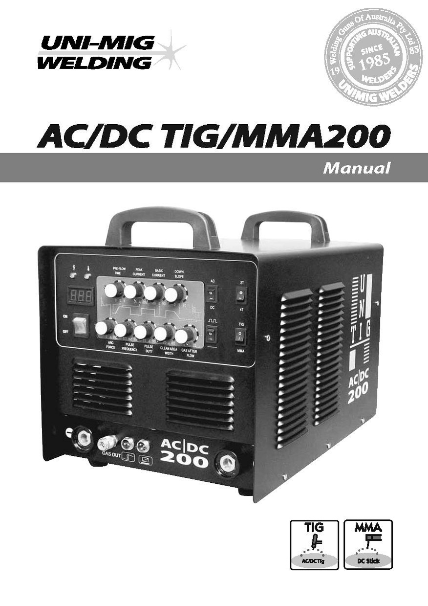 Manual TIG welder