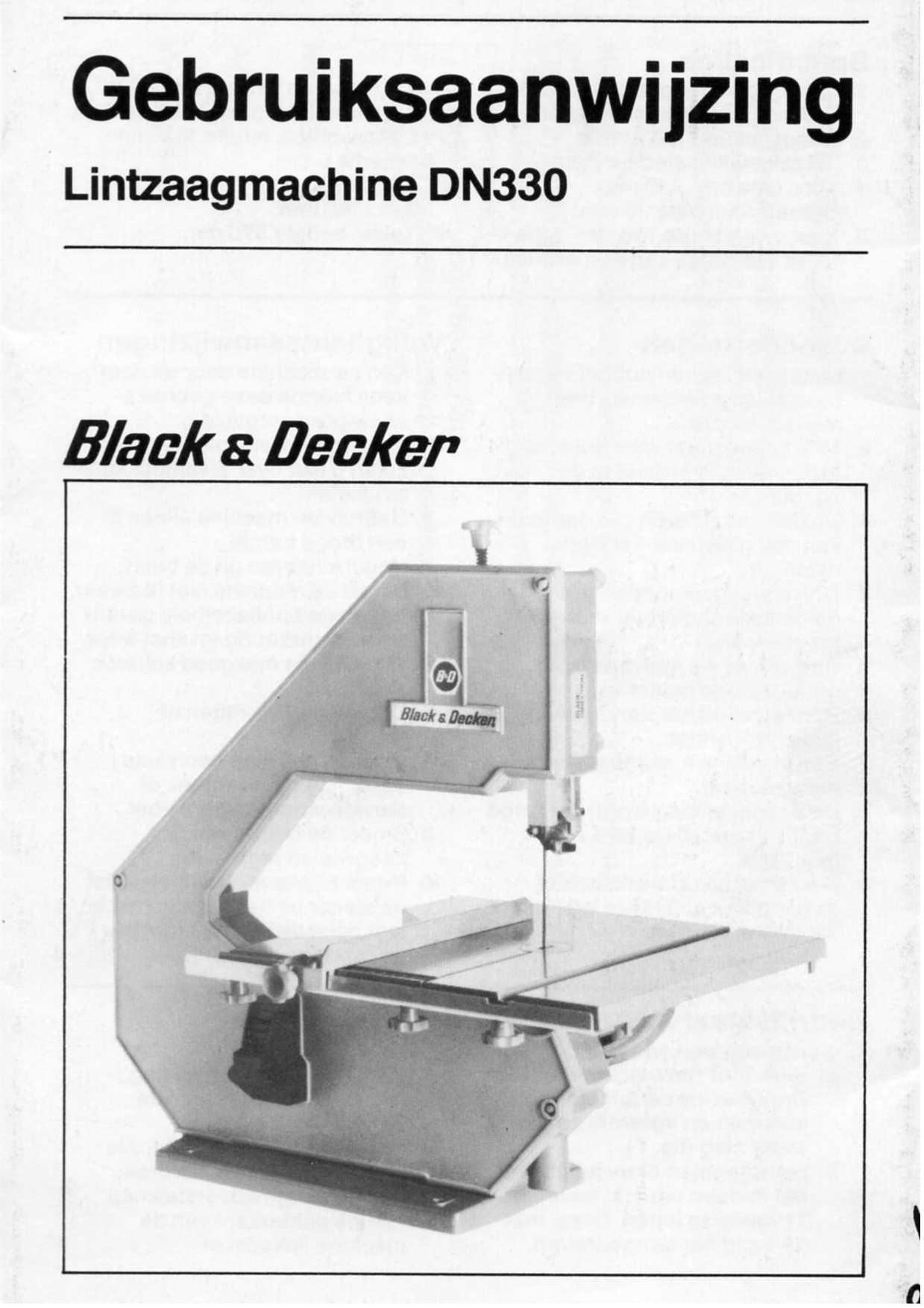Handleiding Black&Decker Band Saw DN 330.pdf